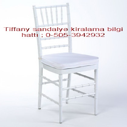 beyaz tiffany sandalye kiralama